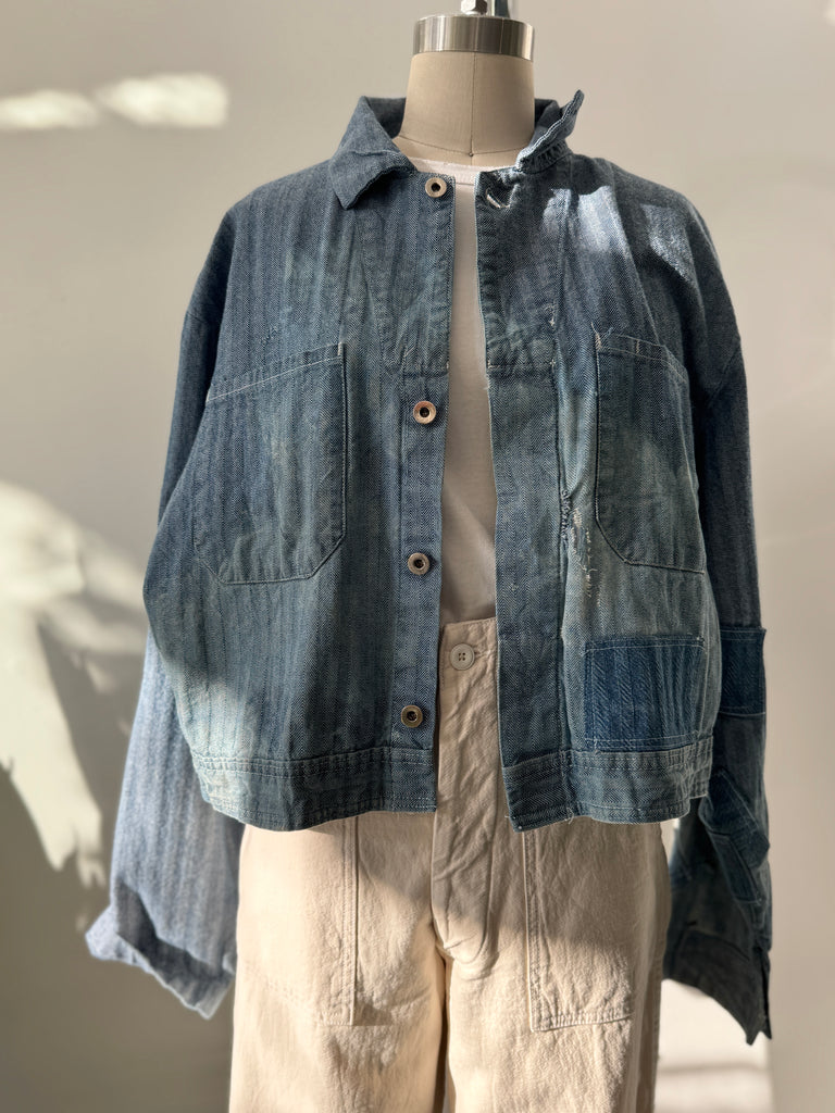 Vintage cropped denim jacket