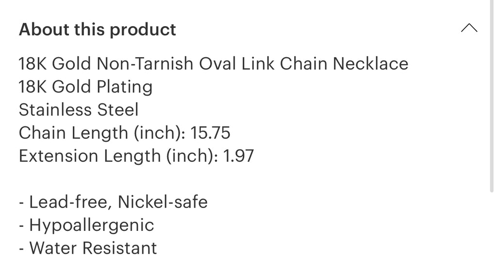 Oval link chain