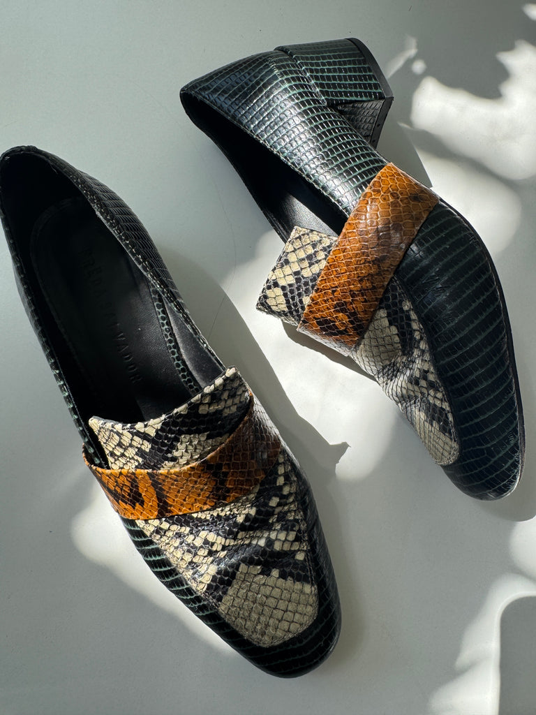 FREDA SALVADOR snake skin shoes 8.5