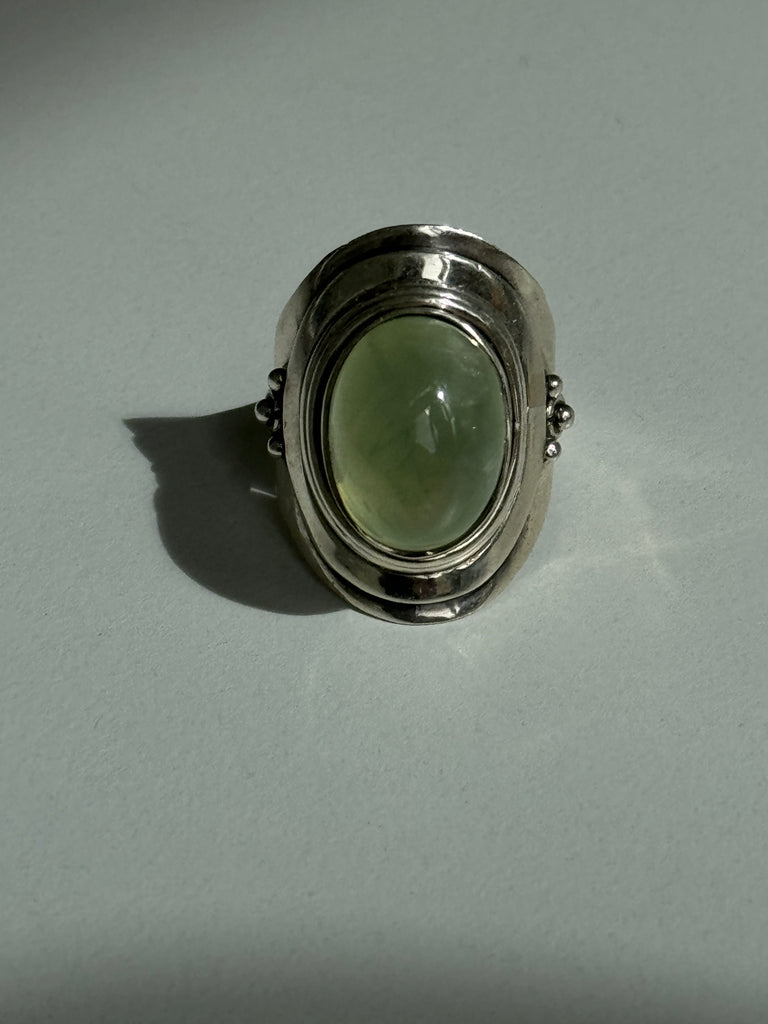 Prehite Stone And Sterling Ring size 8