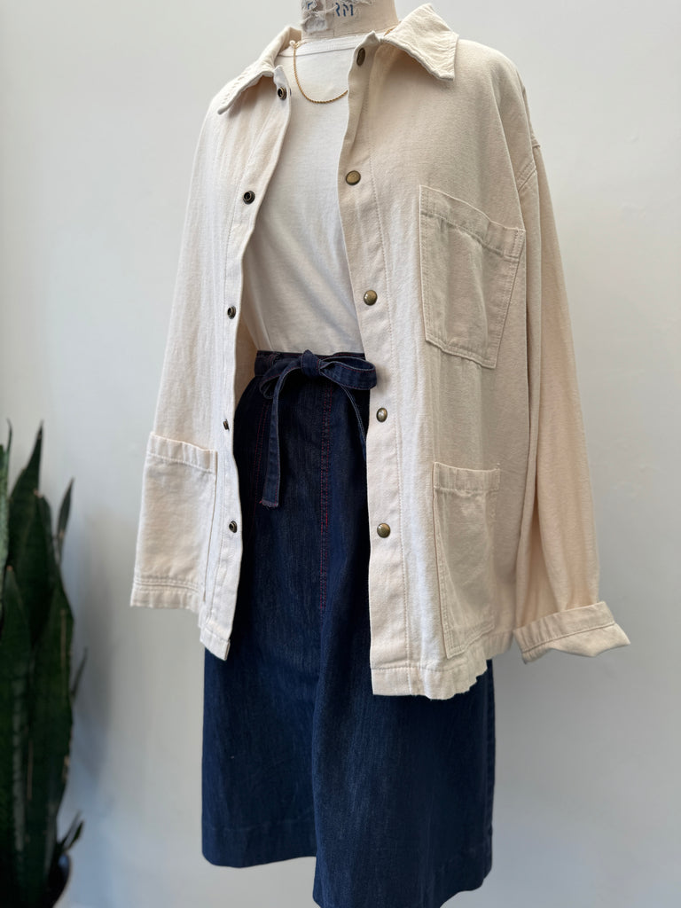 Handmade cotton chore coat