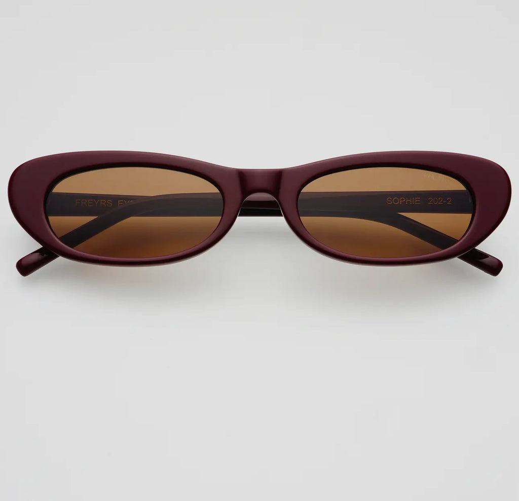 FREYRS Sophie acetate round cat eye sunglasses