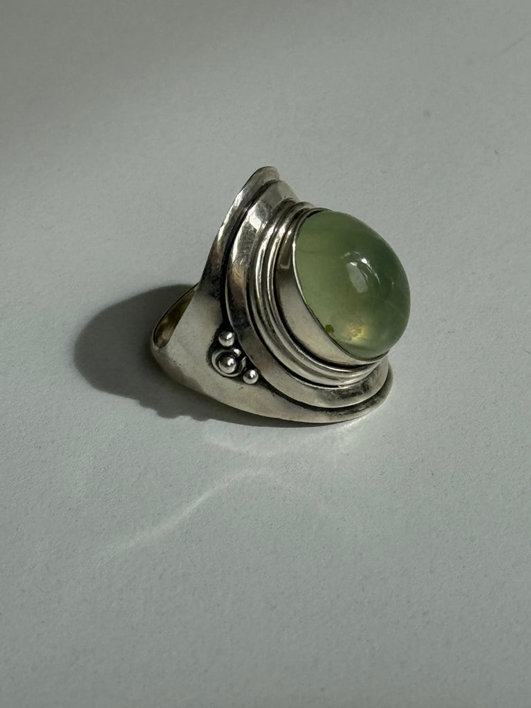 Prehite Stone And Sterling Ring size 8