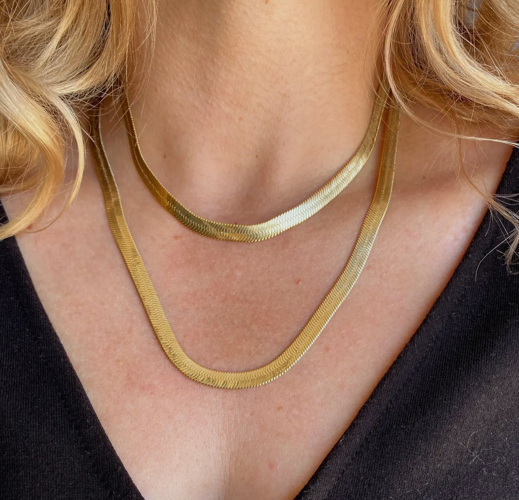 Gold filled 6.0 mm “16” herringbone chain