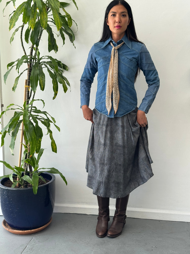 Vintage snake skin print skirt waist “24”
