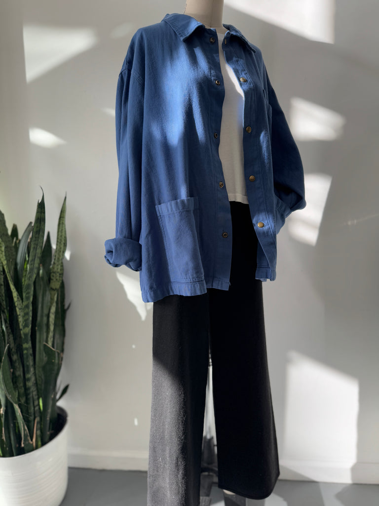 Blue cotton Chore Coat