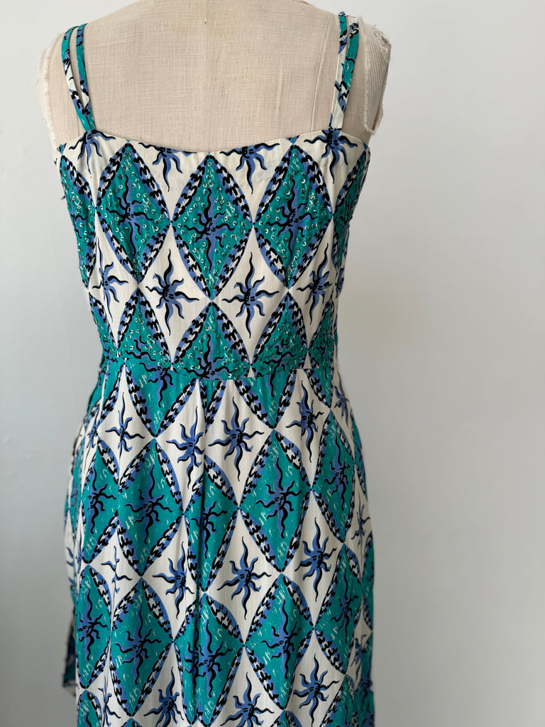 Vintage 1950’s print with sequins Dress