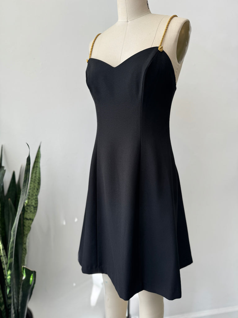 Vintage Dress with gold straps