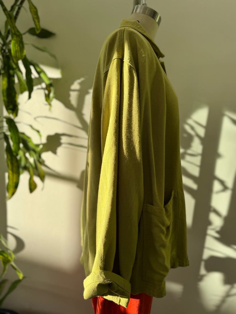 Handmade cotton Overdyed chore coat