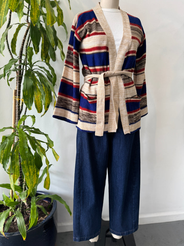 1970’s knit outerwear with belt