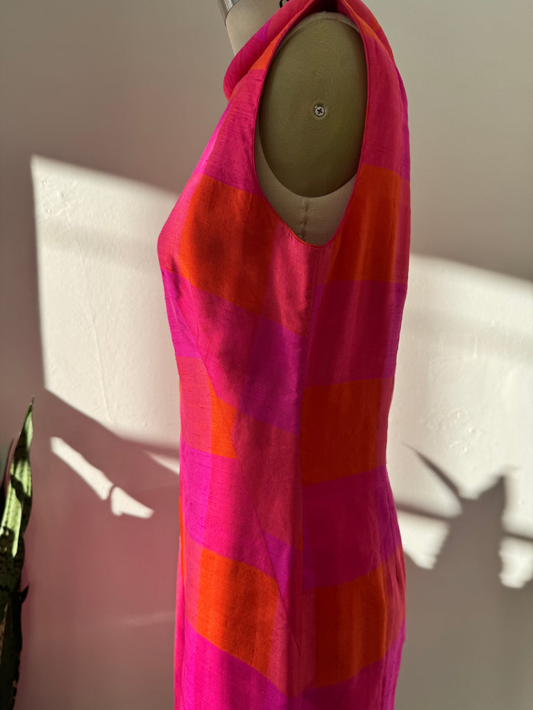 Vintage Haz L's thai silk Dress