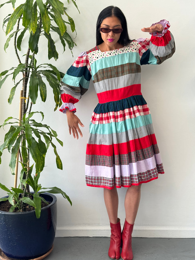 Vintage patchwork dress