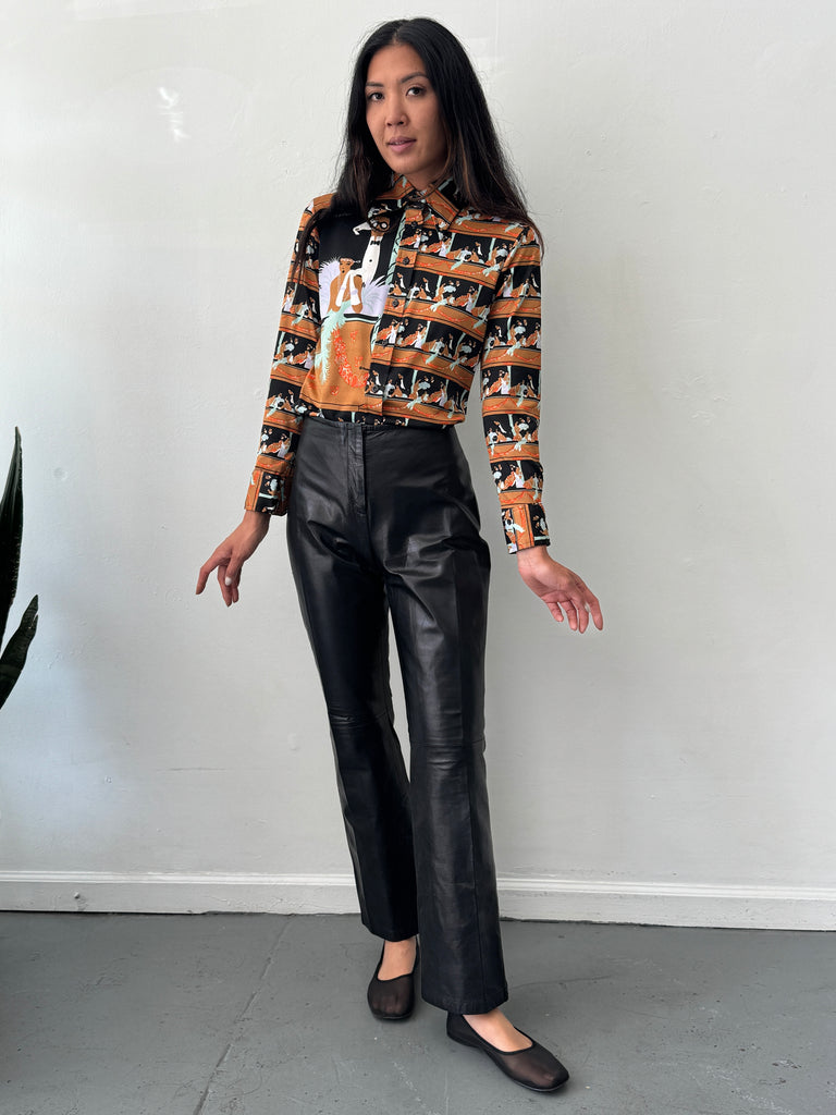 Vintage leather pants waist “30”