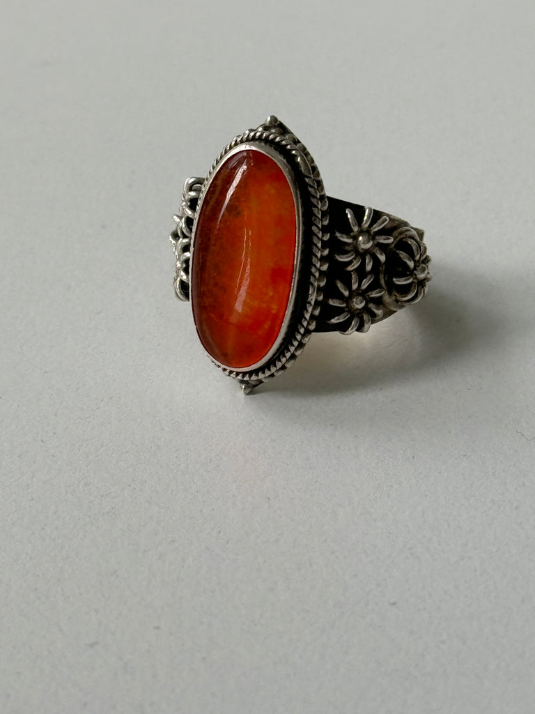 Cobochan Carnelian ring size 8.5