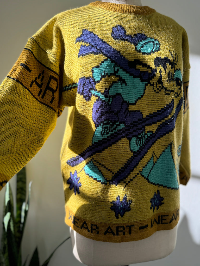 Vintage knit goofy sweater