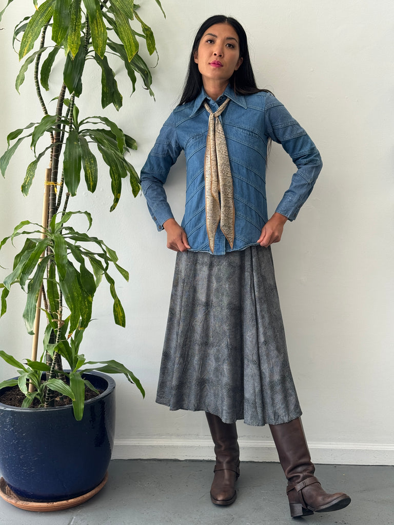 Vintage snake skin print skirt waist “24”