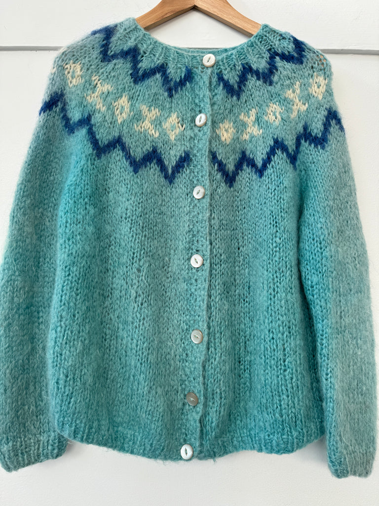Vintage mohair cardigan sweater