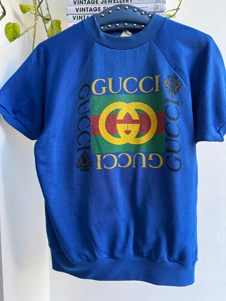 Faux on vintage raglan sweatshirt