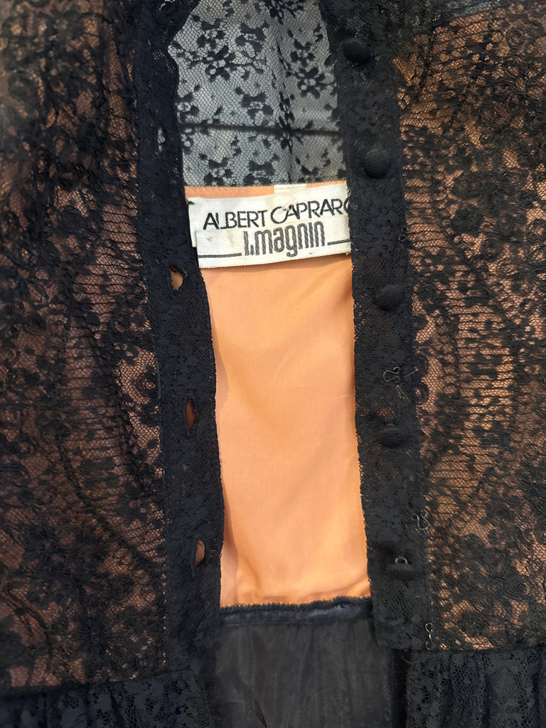 Vintage Albert Capraro I Magnin lace dress