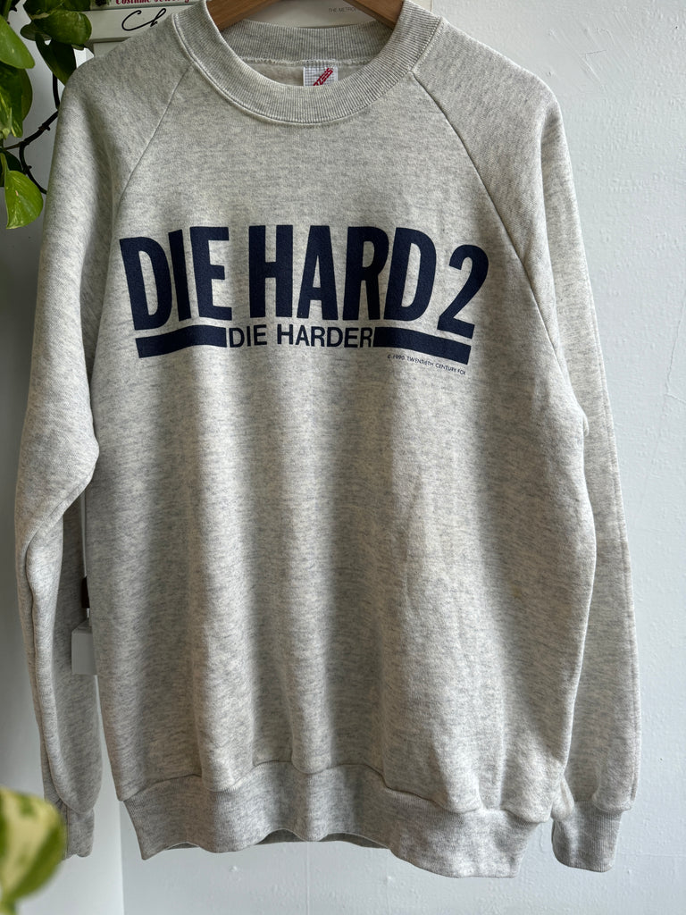 Vintage 1990 die hard | die harder raglan sweatshirt