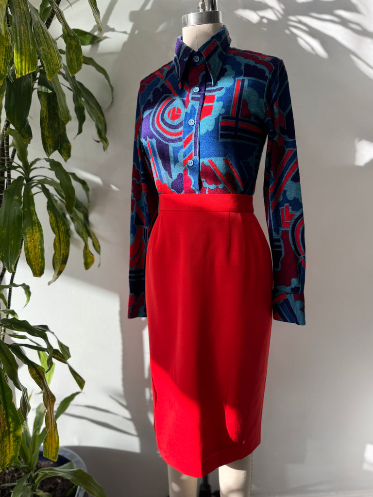 Vintage designer ESCADA skirt waist "28/29"