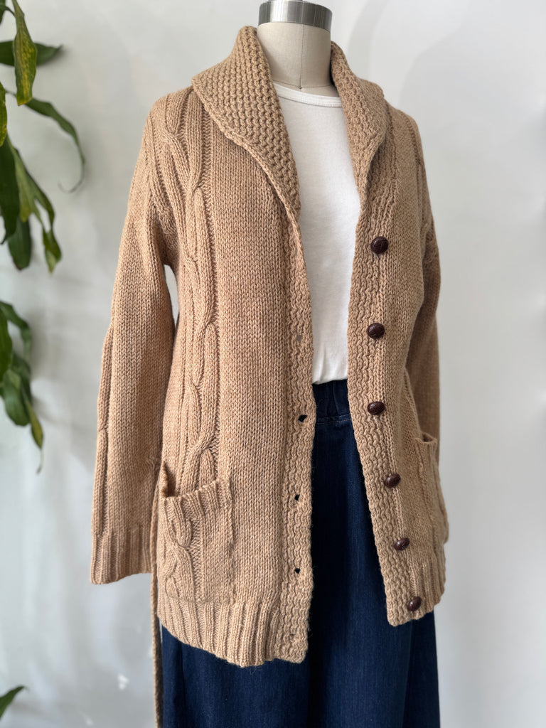 Vintage made in Scotland wool knit button up outerwear