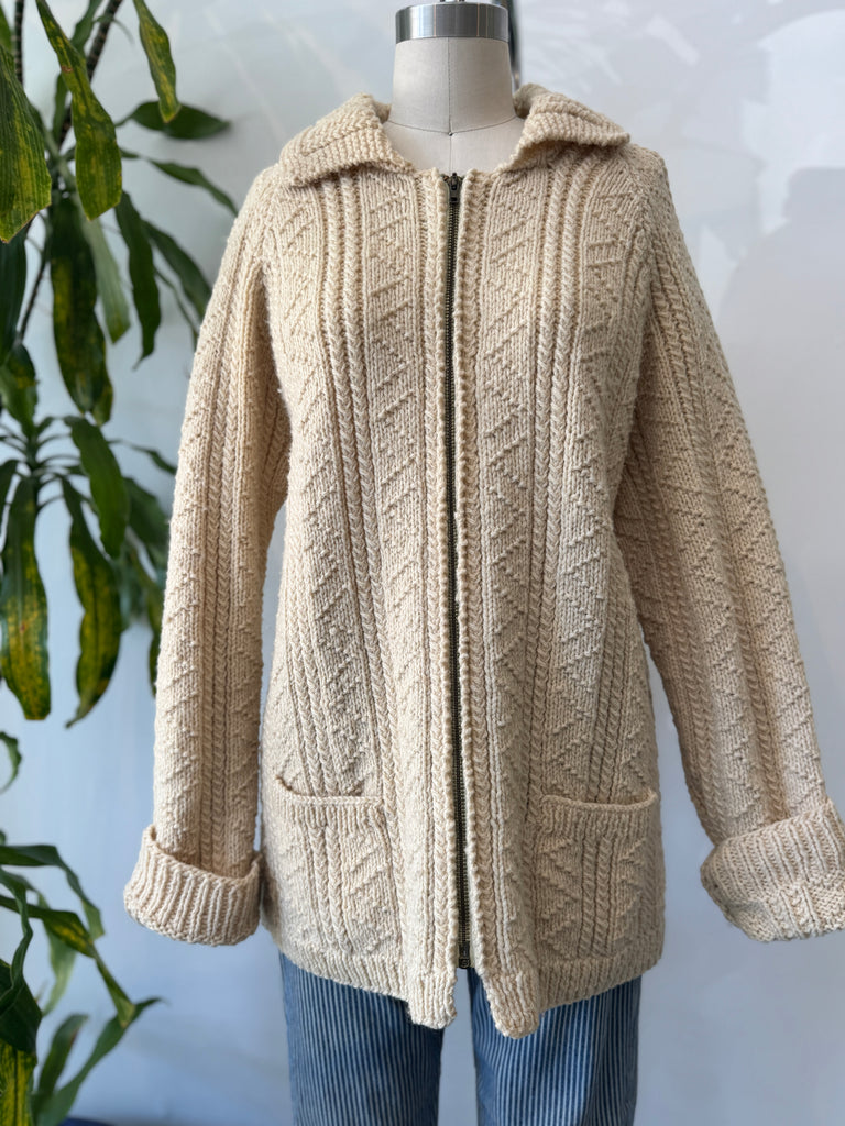 Vintage wool zip up outerwear