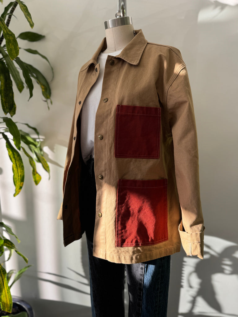 Handmade patchwork chore coat