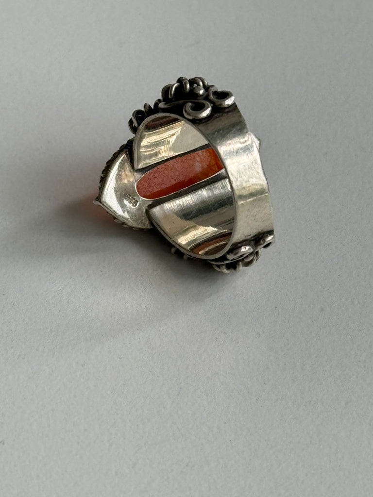 Cobochan Carnelian ring size 8.5