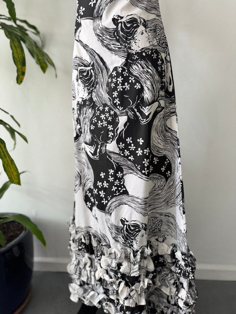 Vintage Allen Akena handmade dress