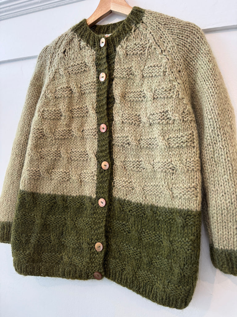 Vintage hand knit Italian cardigan