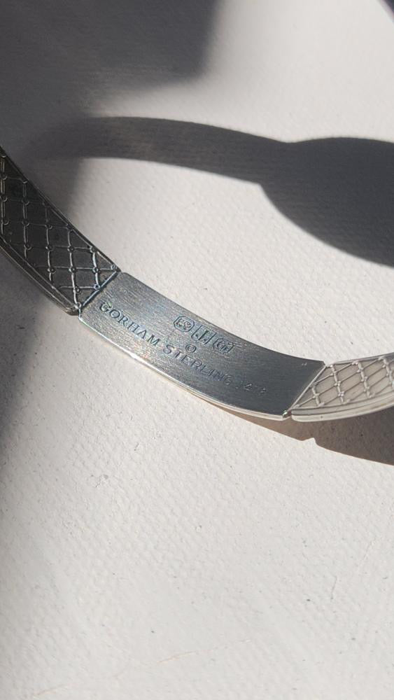 Vintage sterling silver “tennis” bracelet