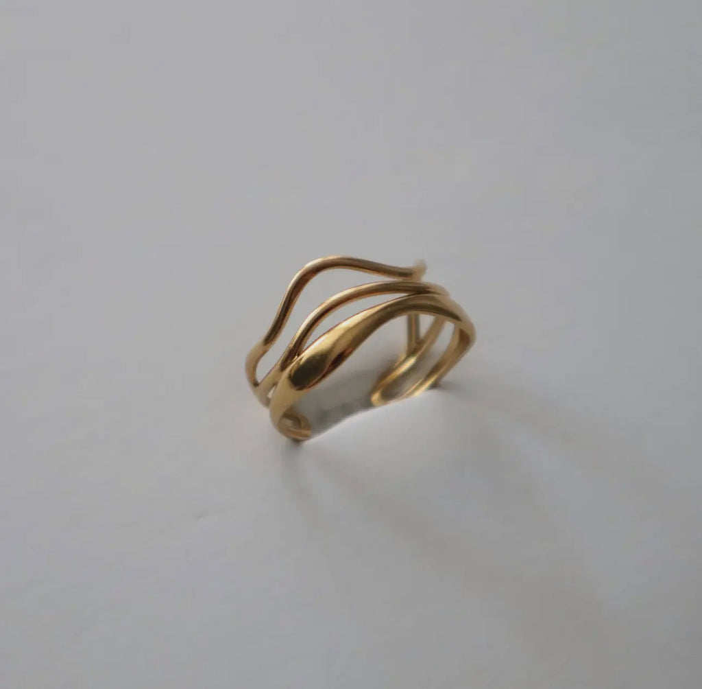 Adjustable multi layer ring