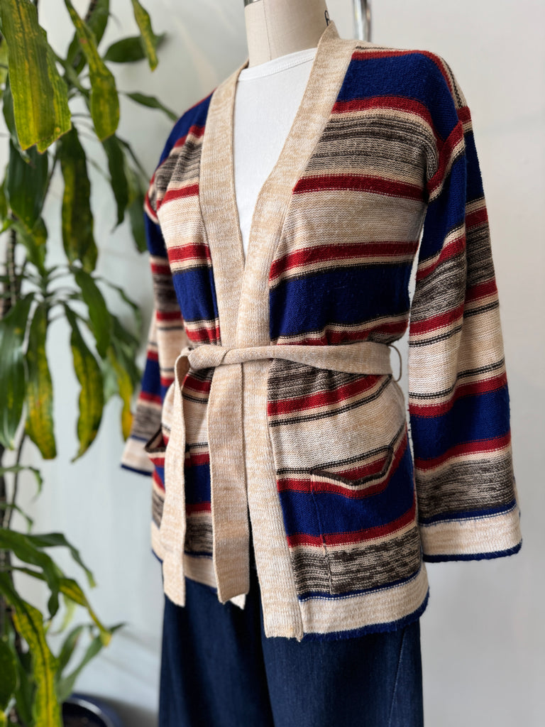 1970’s knit outerwear with belt