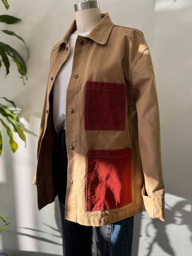 Handmade patchwork chore coat
