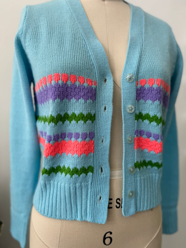 1970's Vintage knit cardigan sweater