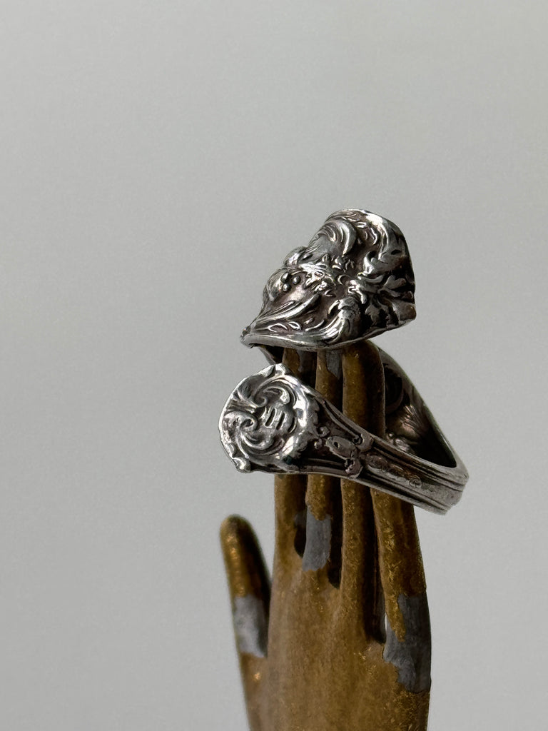 Sterling silver spoon ring size 8-9