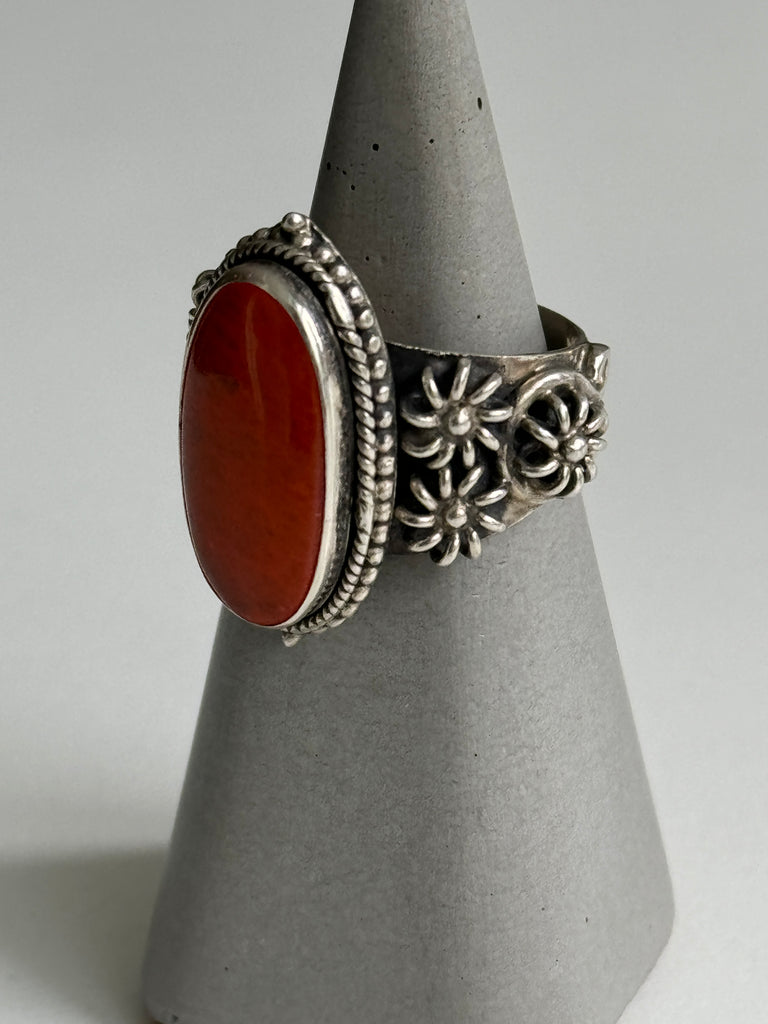 Cobochan Carnelian ring size 8.5