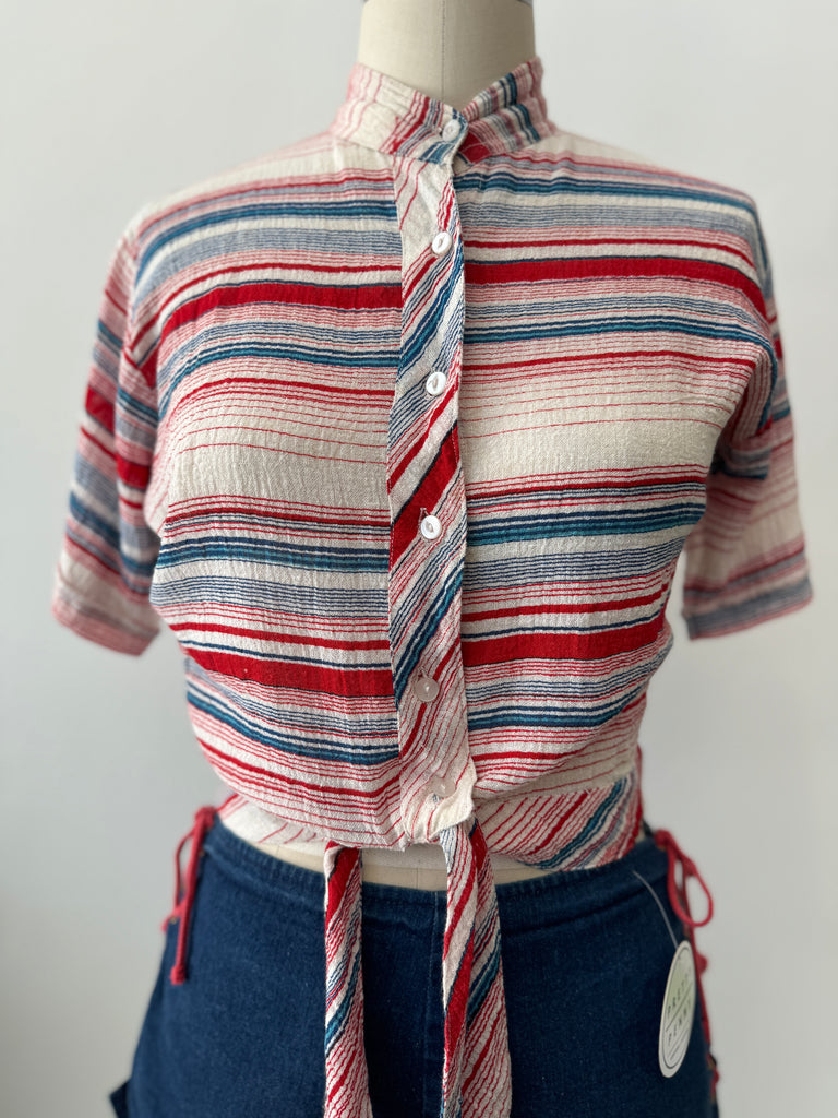 Vintage woven cotton top