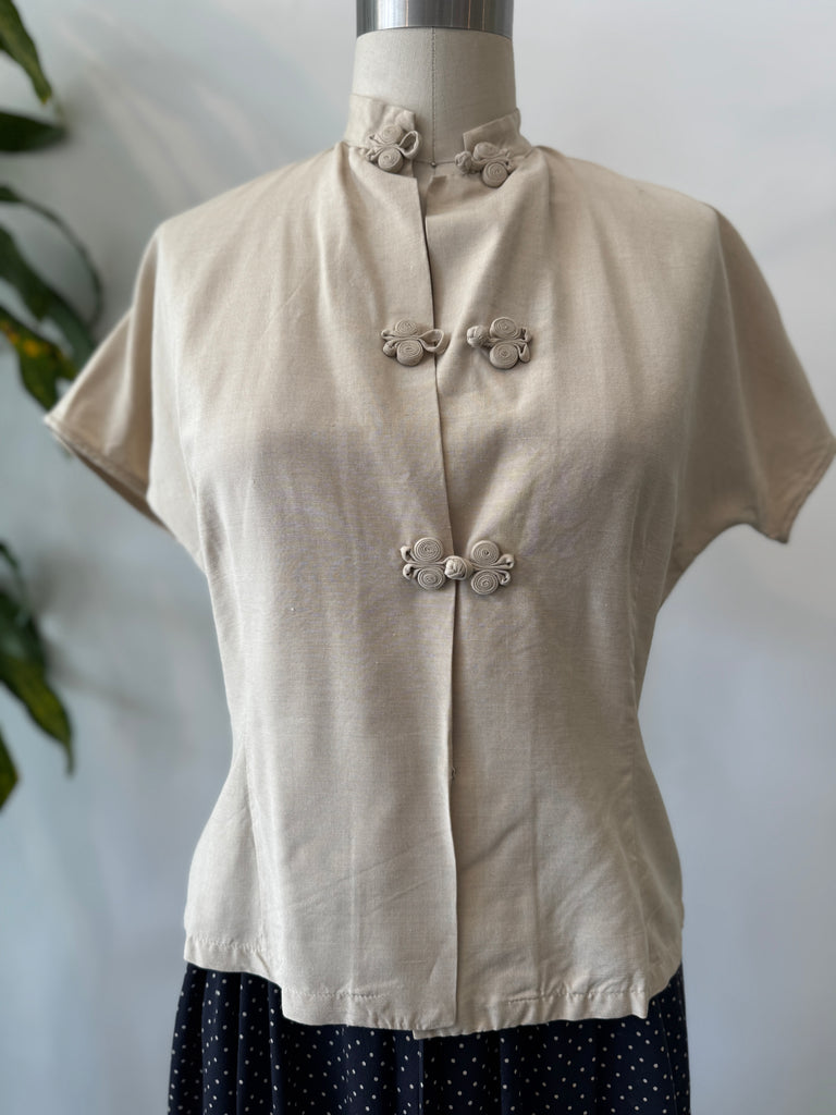 1950’s mandarin fashions Chinatown San Francisco cotton top