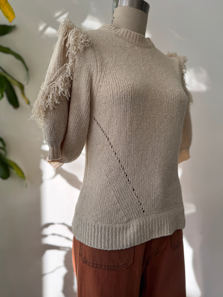 Designer Ulla Johnson silk/cotton knit top