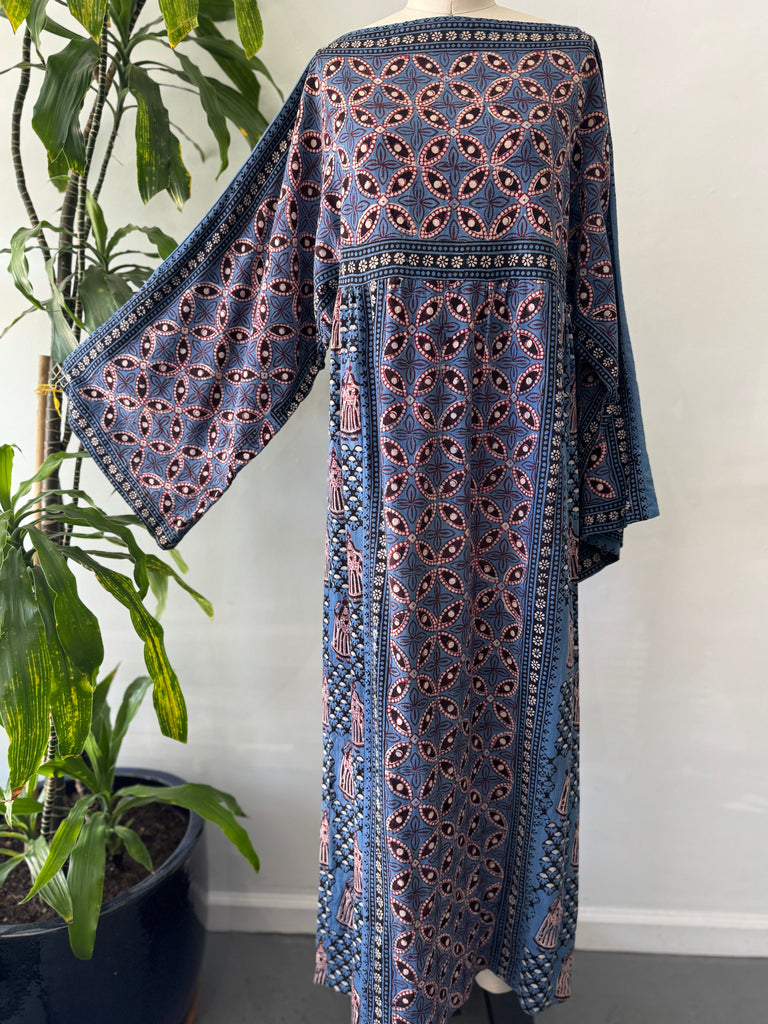 1970’s made in India  fabric cotton dress