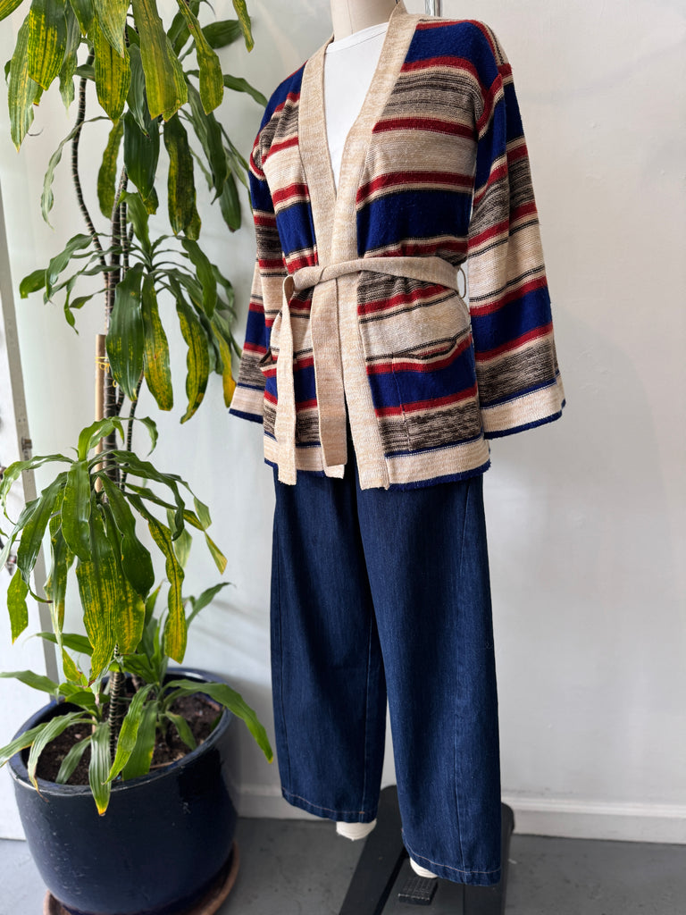 1970’s knit outerwear with belt