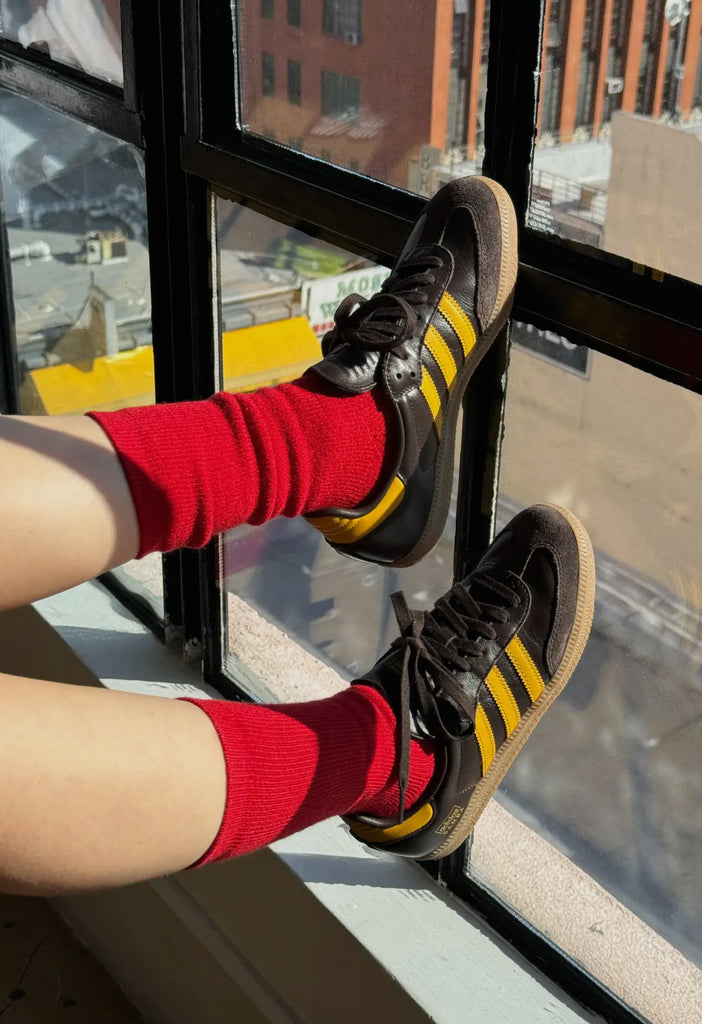 LE BON SHOPPE CAMPER SOCKS RED