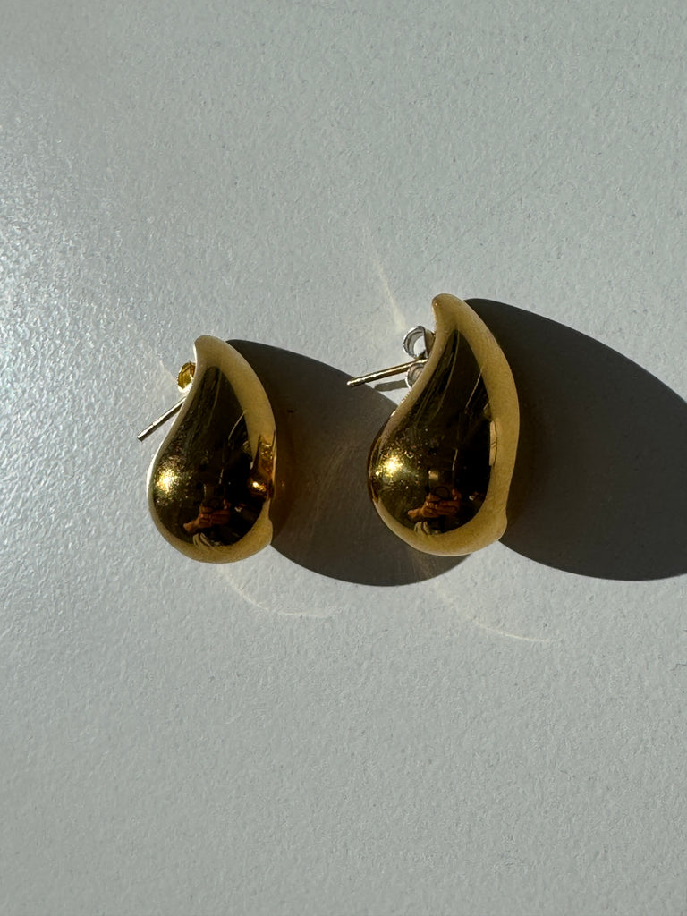 Gold filled bulb earrings