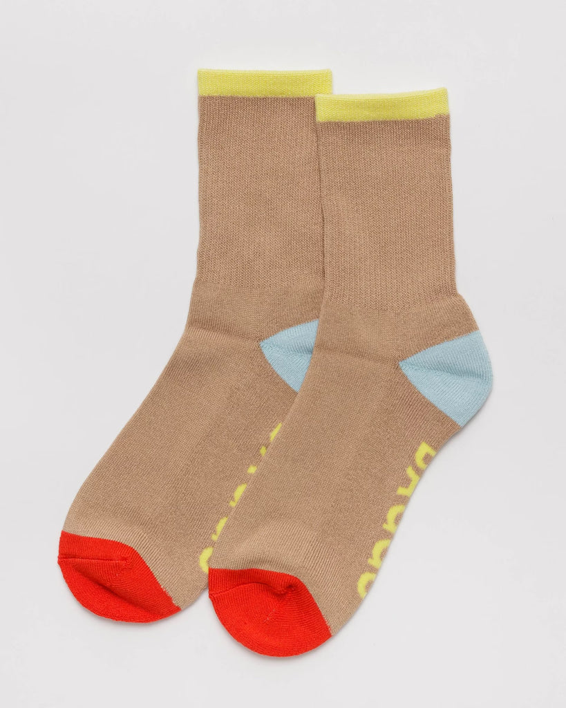 Baggu | socks | beige mix