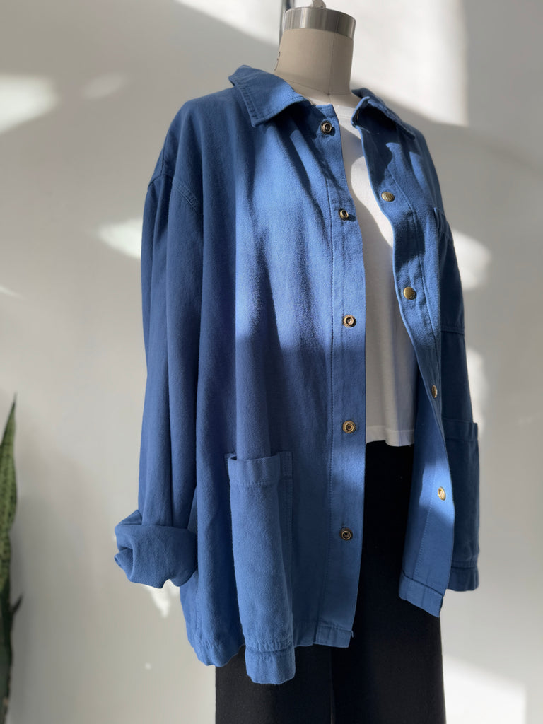 Blue cotton Chore Coat