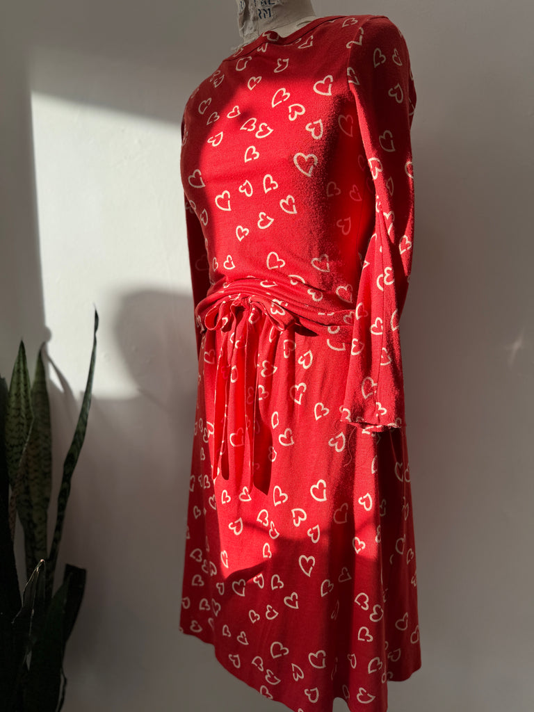 1970’s vintage DVF heart print 2 pc set