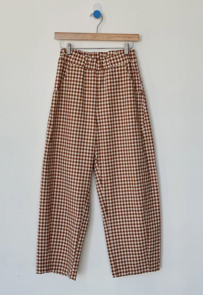 Le Bon Shoppe | cinnamon gingham | arc pants