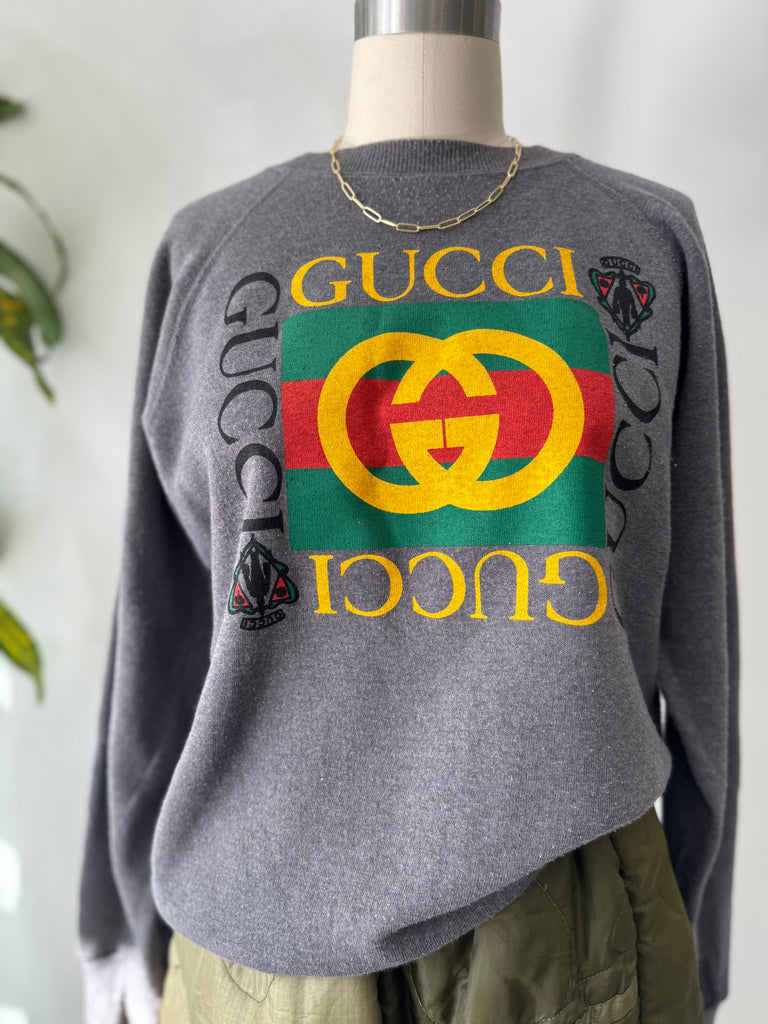 Faux Gucci vintage raglan sweatshirt